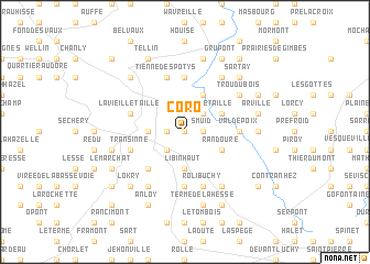 map of Coro