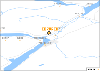 map of Corpach