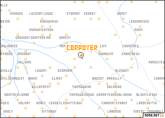 map of Corpoyer