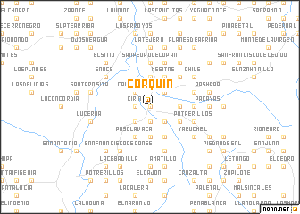 map of Corquín