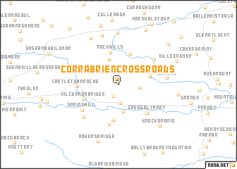 map of Corrabrien Cross Roads