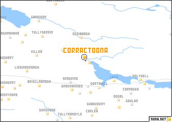 map of Corractoona