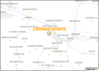 map of Corrado Corners