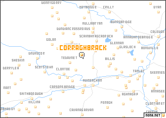 map of Corraghbrack