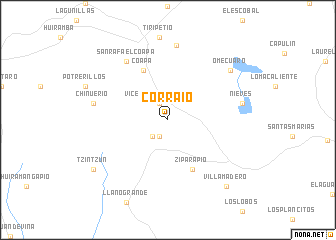 map of Corraio