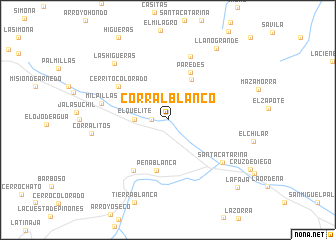 map of Corral Blanco