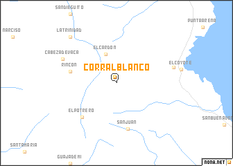 map of Corral Blanco