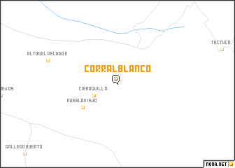 map of Corral Blanco