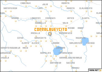 map of Corral Bueycito