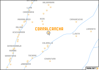 map of Corral Cancha