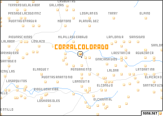 map of Corral Colorado