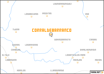 map of Corral de Barranco