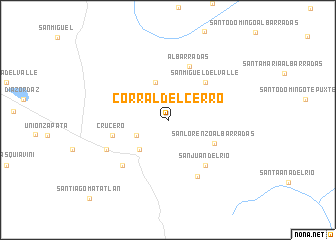 map of Corral del Cerro