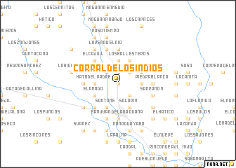 map of Corral de Los Indios