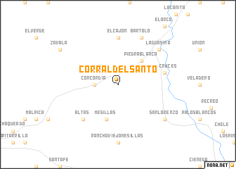 map of Corral del Santo