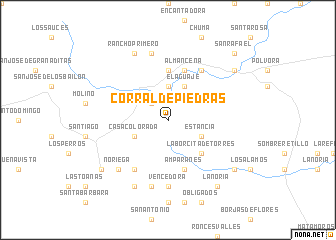 map of Corral de Piedras