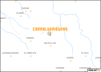 map of Corral de Piedras