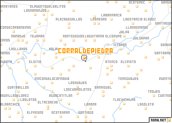 map of Corral de Piedra