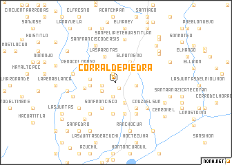 map of Corral de Piedra