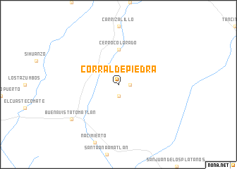 map of Corral de Piedra