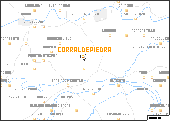 map of Corral de Piedra