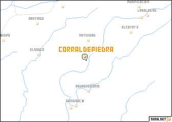 map of Corral de Piedra