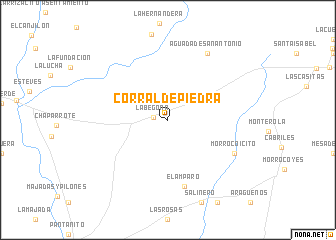 map of Corral de Piedra