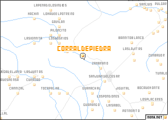 map of Corral de Piedra