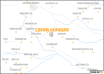 map of Corral de Piedra