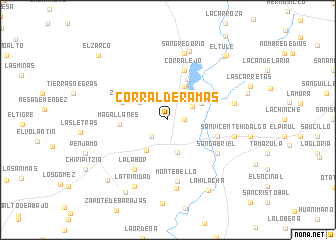 map of Corral de Ramas