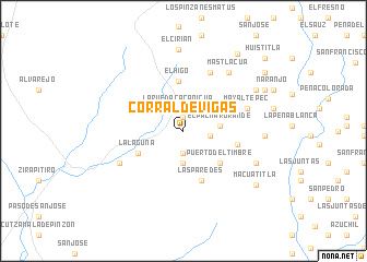 map of Corral de Vigas