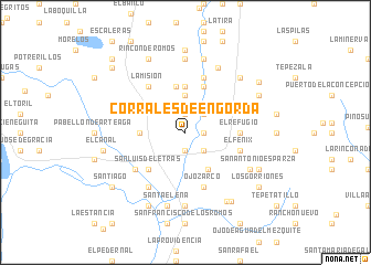 map of Corrales de Engorda
