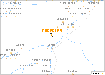 map of Corrales