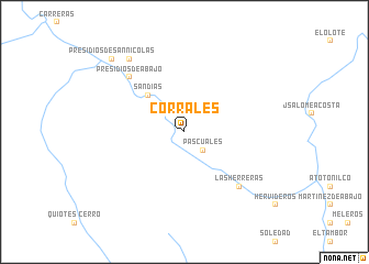 map of Corrales