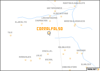 map of Corral Falso