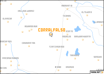 map of Corral Falso