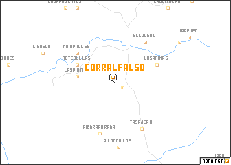 map of Corral Falso