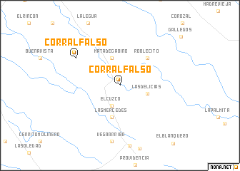 map of Corral Falso