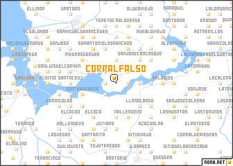 map of Corral Falso