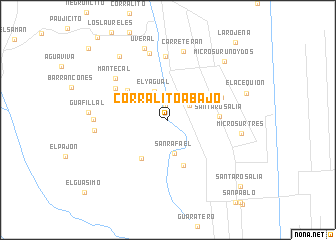 map of Corralito Abajo