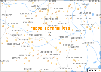 map of Corral La Conquista