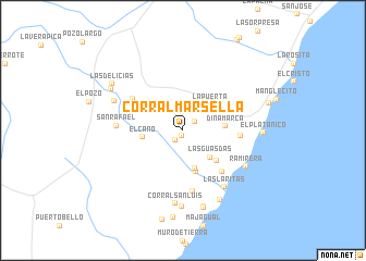 map of Corral Marsella