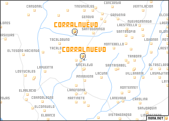 map of Corralnuevo