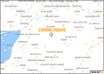 map of Corral Nuevo