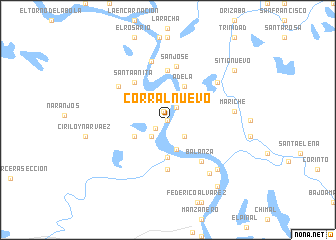 map of Corral Nuevo