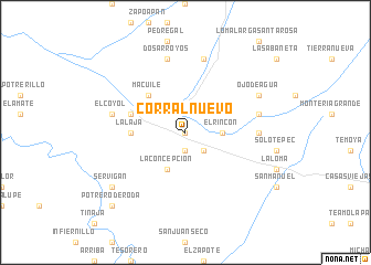 map of Corral Nuevo
