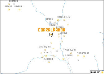 map of Corral Pamba