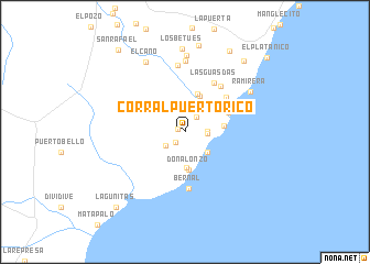 map of Corral Puerto Rico