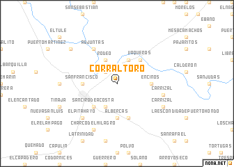 map of Corral Toro