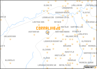 map of Corral Viejo